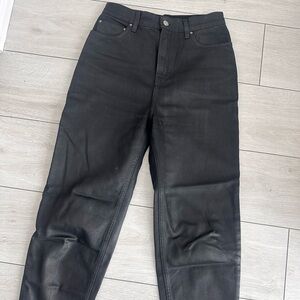 Toteme Black Waxed Jeans